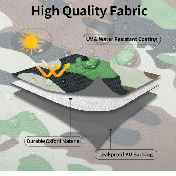 NWT Easy-Going Waterproof Patio Sofa Furniture Cover 79", Camouflage Outdoor - Picture 6 of 7